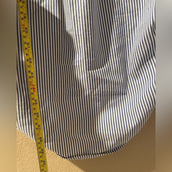 T Tahari Blue and White Striped Men's Shirt - Picture 5 of 5